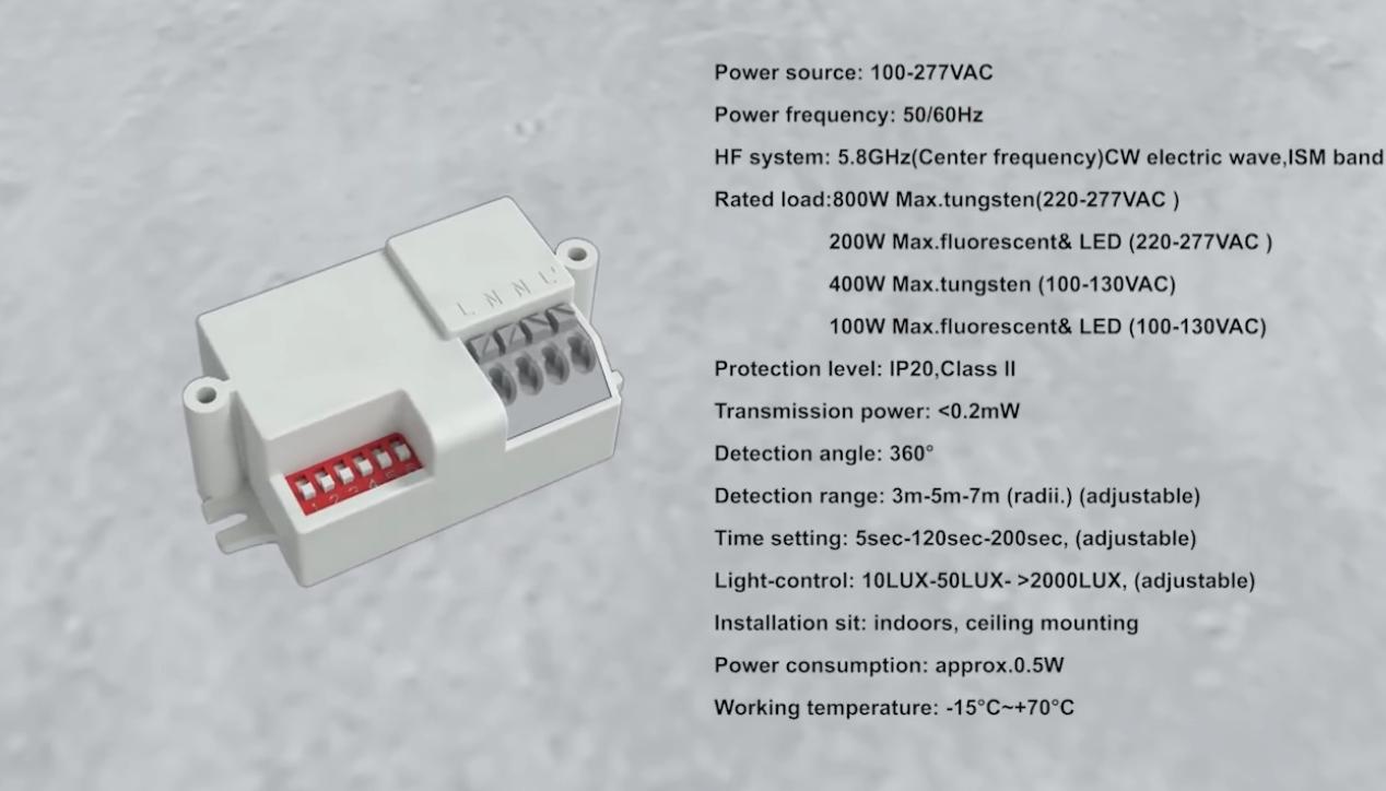 PDLUX startet PD-MV1031-5,8 GHz 360 ° Mikrowellenbewegungssensor für intelligente Beleuchtung und Sicherheit